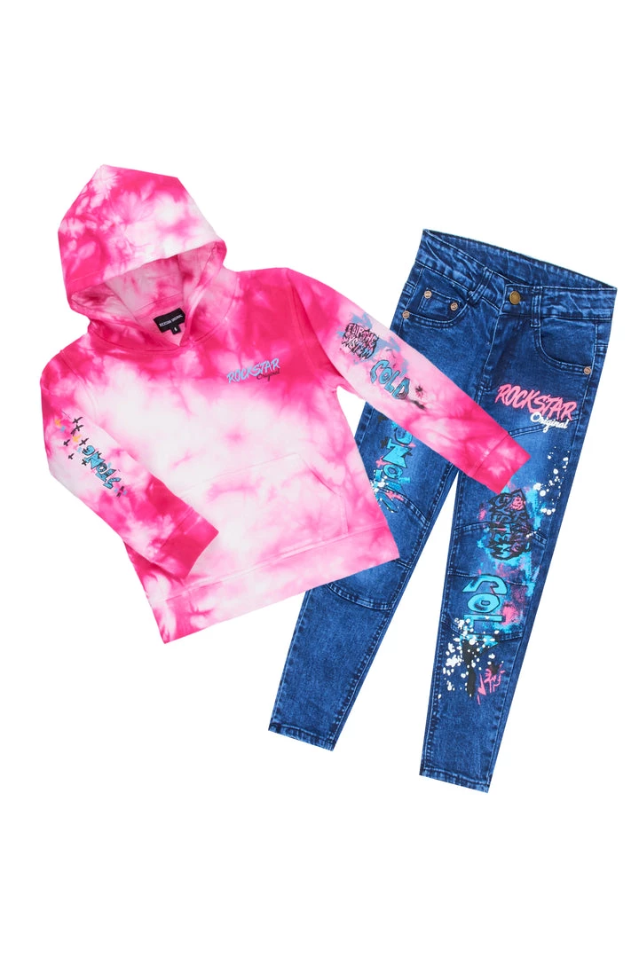 BOYS DENIM SETS BOYS ZAYDEN HOODIE/JEAN SET-PINK 1 BOYS DENIM SETS BOYS ZAYDEN HOODIE/JEAN SET-PINK