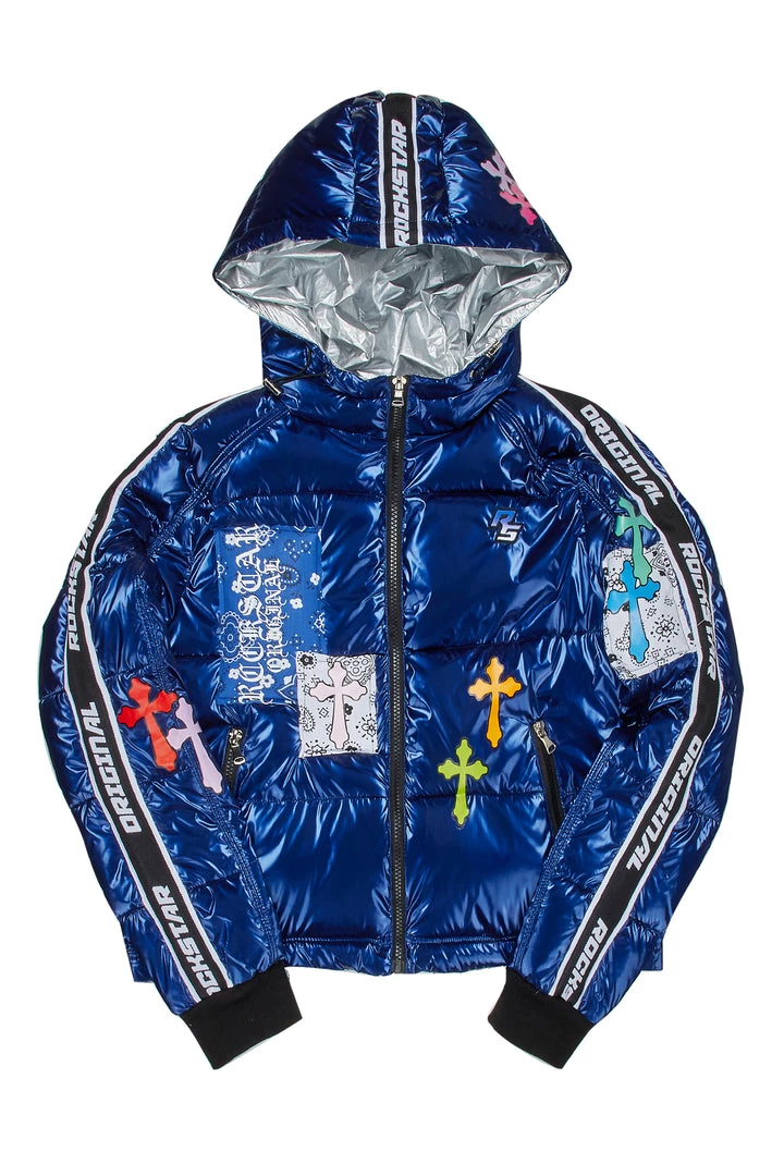 WOMENS OUTERWEAR JERRICA PUFFER JACKET-BLUE Best Seller 1 WOMENS OUTERWEAR JERRICA PUFFER JACKET-BLUE Best Seller