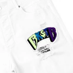 MENS SHORTS Denim JACOB SHORT-WHITE