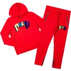 BOYS TRACK SETS KIDS JACOB TRACK SET-RED New Arrivals