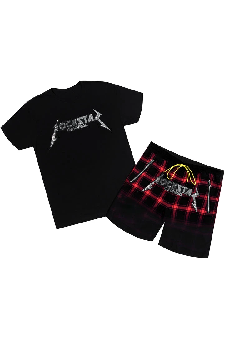 MENS SHORT SETS JAZTYN SHORT SET-BLACK 1 MENS SHORT SETS JAZTYN SHORT SET-BLACK