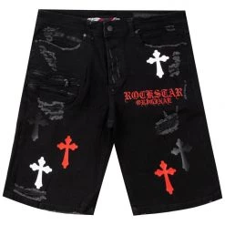 MENS SHORTS JERRY PATCH SHORT-BLACK