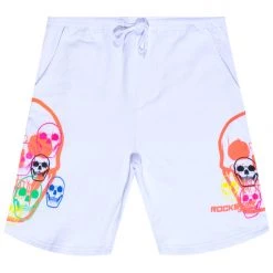 MENS SHORTS JETT PRNTED SHORT-WHITE