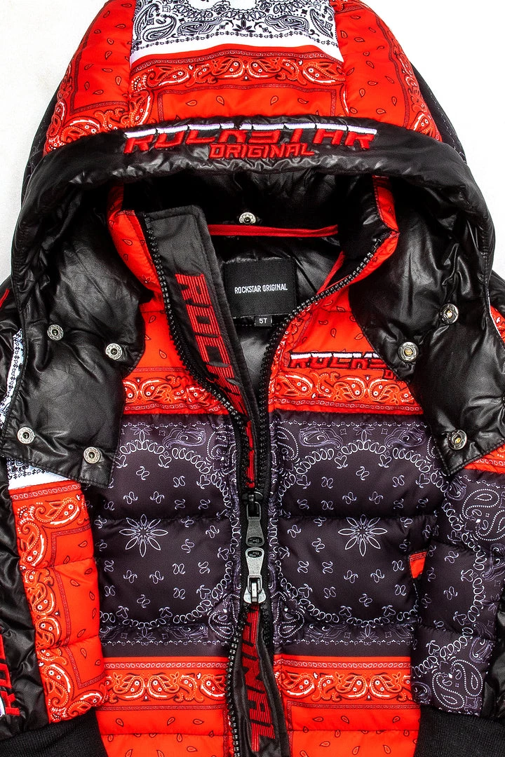 BOYS OUTERWEAR New Arrivals KIDS KYRO PUFFER JACKET-RED 3 BOYS OUTERWEAR New Arrivals KIDS KYRO PUFFER JACKET-RED