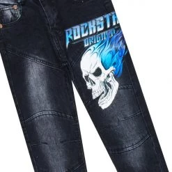 BOYS DENIM SETS KIDS KENNEDY HOODIE/JEAN SET-BLACK/BLUE