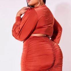 WOMENS DRESSES KIERA-C SKIRT SET-BRONZE Best Seller