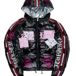 WOMENS OUTERWEAR KIMBERLY PUFFER JACKET-BLACK Best Seller