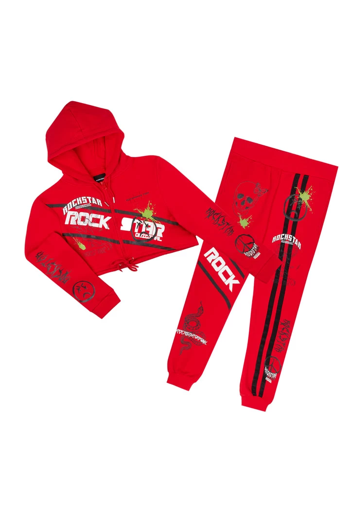 WOMENS TRACK SETS KIRA TRACKSET-RED 1 WOMENS TRACK SETS KIRA TRACKSET-RED