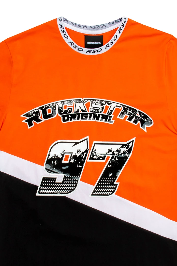 MENS TEES Tops KODY GRAPHIC T-SHIRT-ORANGE 2 MENS TEES Tops KODY GRAPHIC T-SHIRT-ORANGE