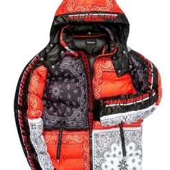 MENS OUTERWEAR KYRO PUFFER JACKET- RED