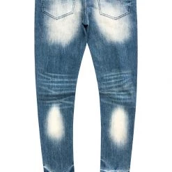 MENS JEANS KAIDEN PRINTED JEAN-BLUE Denim