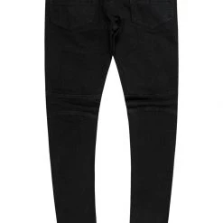 MENS JEANS KARAI TAPED JEAN-BLACK/GREEN