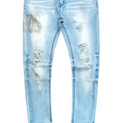 MENS JEANS KELLAR DENIM JEAN-BLUE