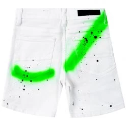 BOYS SHORTS KIDS BUCK DENIM SHORT-WHITE New Arrivals