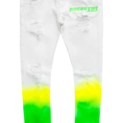 BOYS JEANS KIDS CHICO JEAN-GRN/YEL New Arrivals