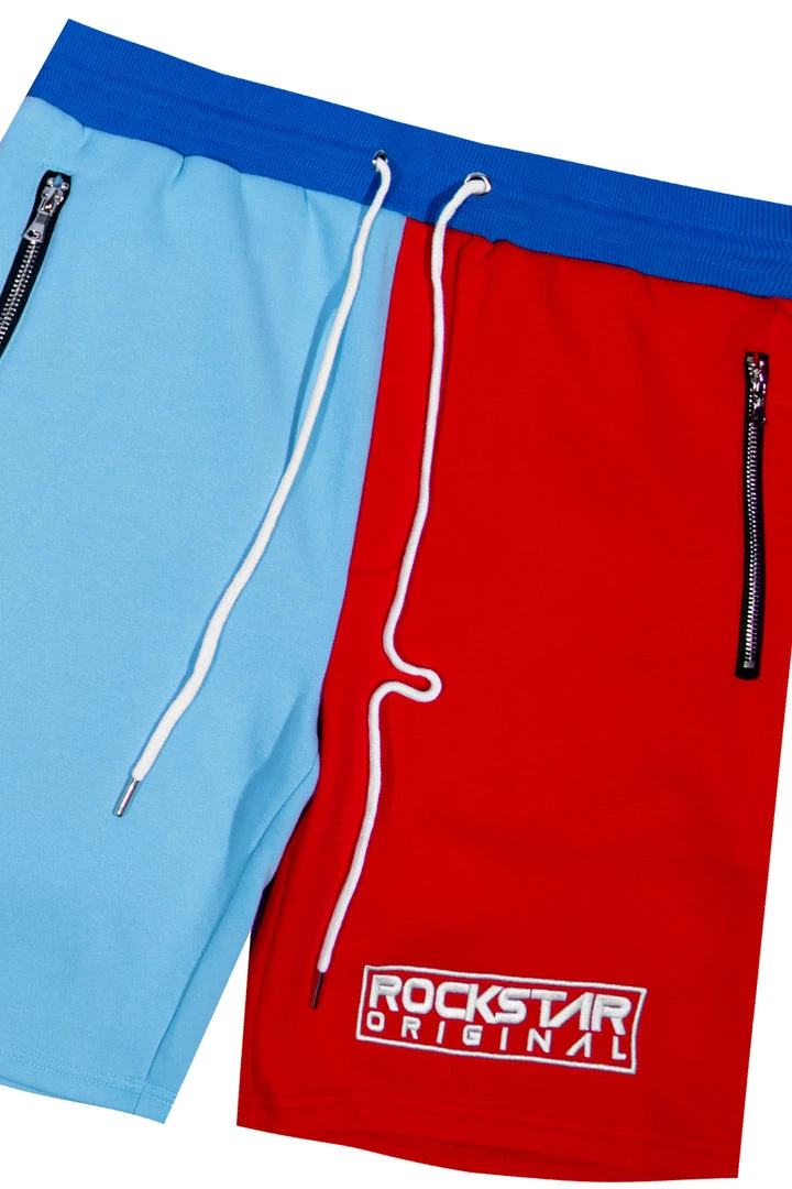 BOYS SHORT SETS KIDS LOKE SHORT SET-BLUE 3 BOYS SHORT SETS KIDS LOKE SHORT SET-BLUE