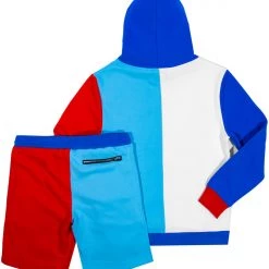 BOYS SHORT SETS KIDS LOKE SHORT SET-BLUE 7 BOYS SHORT SETS KIDS LOKE SHORT SET-BLUE