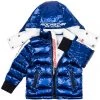 BOYS OUTERWEAR Kids Metallic Royal Blue Alasia Puffer Jacket