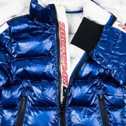 BOYS OUTERWEAR Kids Metallic Royal Blue Alasia Puffer Jacket