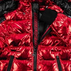 BOYS OUTERWEAR New Arrivals Kids Metallic Red Alasia Puffer Jacket