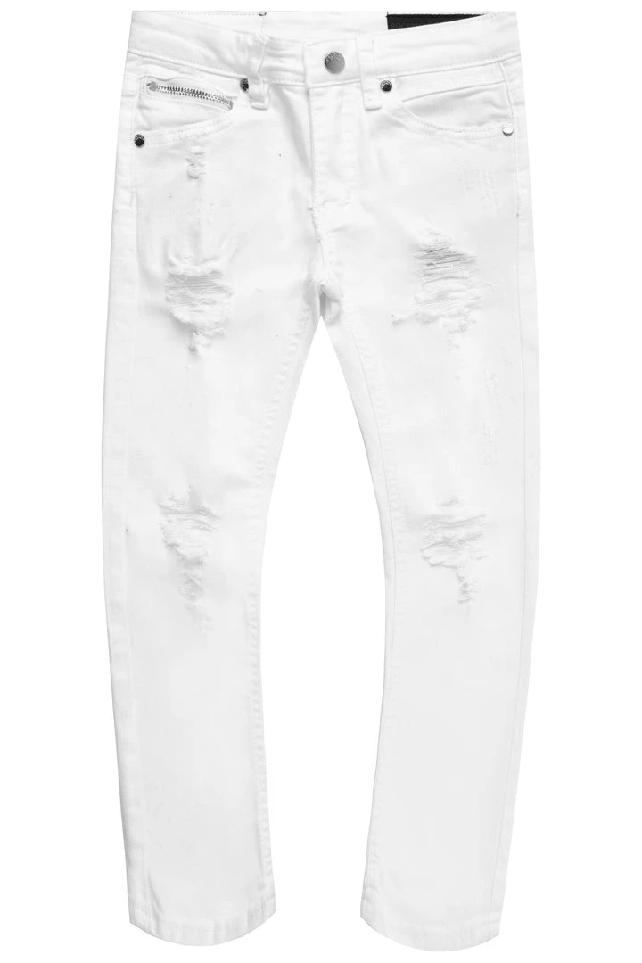 BOYS JEANS New Arrivals KIDS OSCAR 5 POCKET JEAN-WHITE 1 BOYS JEANS New Arrivals KIDS OSCAR 5 POCKET JEAN-WHITE