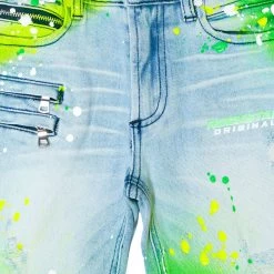 BOYS SHORTS KIDS SABLE PRINTED SHORT-YELLOW