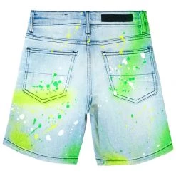 BOYS SHORTS KIDS SABLE PRINTED SHORT-YELLOW