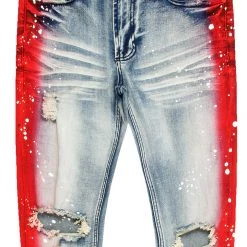 MENS JEANS KINO PAINTER JEAN-RED Denim