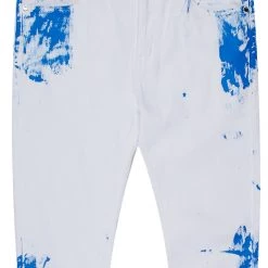 MENS JEANS Kodak 2.0 Neon Teal 5 Pocket Jean Denim