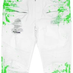 MENS JEANS KODAK JEAN-WHITE/GREEN Denim