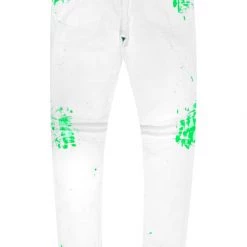 MENS JEANS KODAK JEAN-WHITE/GREEN Denim
