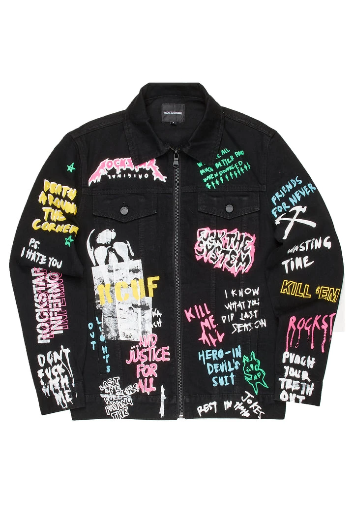 MENS DENIM JACKETS Koontz 3.0 Jacket (Black) 2 MENS DENIM JACKETS Koontz 3.0 Jacket (Black)