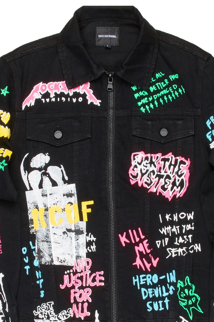 MENS DENIM JACKETS Koontz 3.0 Jacket (Black) 3 MENS DENIM JACKETS Koontz 3.0 Jacket (Black)