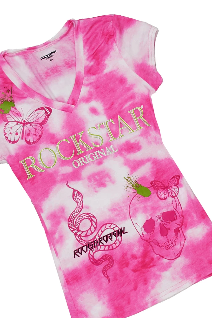 WOMENS ACTIVE SHORT SETS LAILA TIE DYE BIKE SHORT SET-PINK 4 WOMENS ACTIVE SHORT SETS LAILA TIE DYE BIKE SHORT SET-PINK