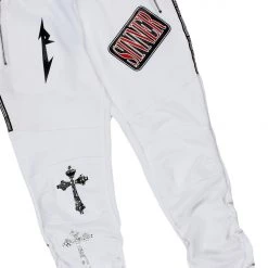 MENS TRACK SETS LINN T-SHIRT TRACK SET-BLACK/WHITE