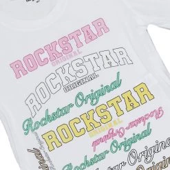 WOMENS TEES Best Seller LOGO MANIA OVERSIZED TEE-WHITE