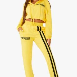 WOMENS TRACK SETS AVERY TRACKSET - YELLOW 14 WOMENS TRACK SETS AVERY TRACKSET - YELLOW