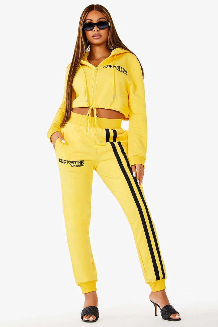 WOMENS TRACK SETS AVERY TRACKSET - YELLOW 5 WOMENS TRACK SETS AVERY TRACKSET - YELLOW