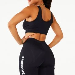 WOMENS ACTIVE SHORT SETS LENA BIKER SET - BLACK