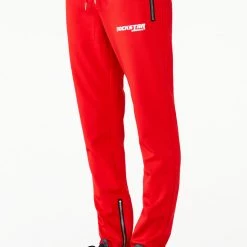 MENS TRACK SETS CHIEF T-SHIRT TRACK SET-RED/BLK