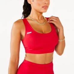 WOMENS ACTIVE SHORT SETS LENA BIKER SET - RED