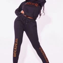 WOMENS TRACK SETS HONEY TRACKSET-BLACK 12 WOMENS TRACK SETS HONEY TRACKSET-BLACK