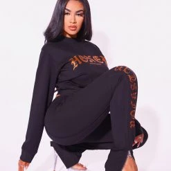 WOMENS TRACK SETS HONEY TRACKSET-BLACK 13 WOMENS TRACK SETS HONEY TRACKSET-BLACK