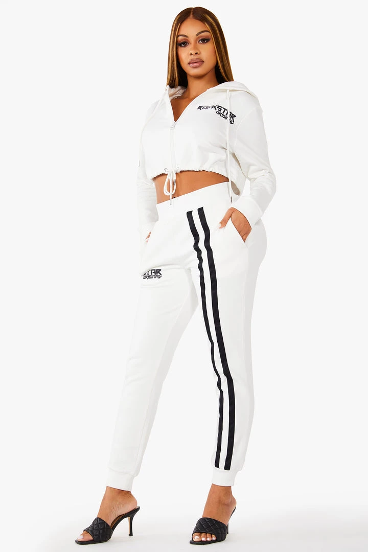 WOMENS TRACK SETS AVERY TRACKSET - WHITE 7 WOMENS TRACK SETS AVERY TRACKSET - WHITE