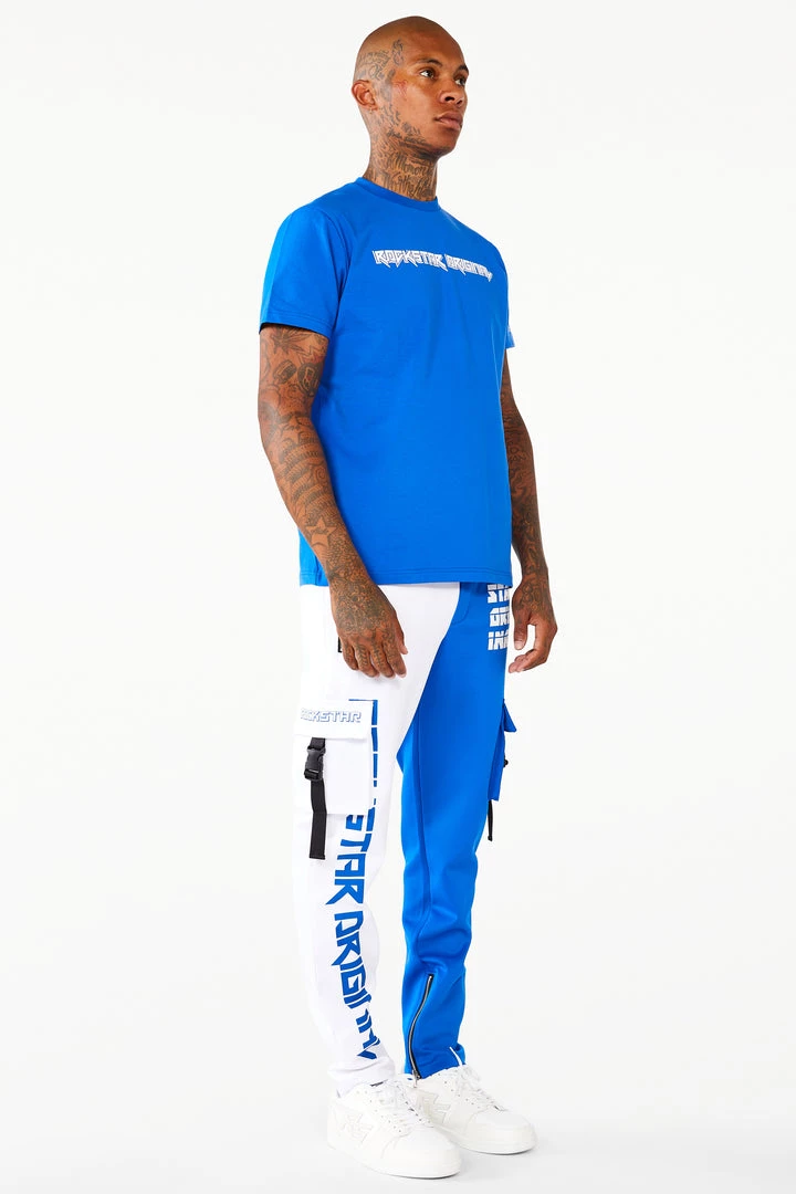 MENS TRACK SETS PAYNE T-SHIRT TRACK SET- ROYAL BLUE/WHITE 3 MENS TRACK SETS PAYNE T-SHIRT TRACK SET- ROYAL BLUE/WHITE