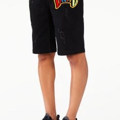 MENS SHORTS Denim JACOB SHORT-BLACK