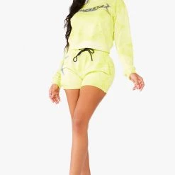 WOMENS SHORT SETS KAPPA SHORT SET - YELLOW
