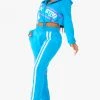 WOMENS TRACK SETS NICKI HOODIE SET - BLUE
