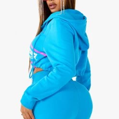 WOMENS TRACK SETS NICKI HOODIE SET - BLUE