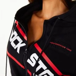 WOMENS TRACK SETS NICKI HOODIE SET - BLACK 17 WOMENS TRACK SETS NICKI HOODIE SET - BLACK